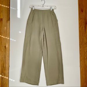 Vintage Worth Petite Silk Wide Leg Pants